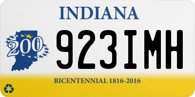 IN license plate 923IMH