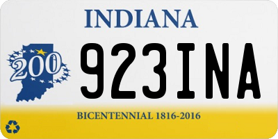 IN license plate 923INA