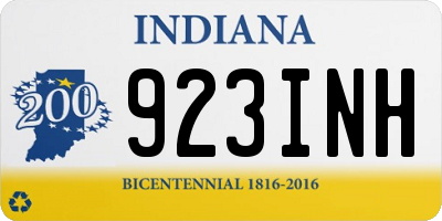 IN license plate 923INH