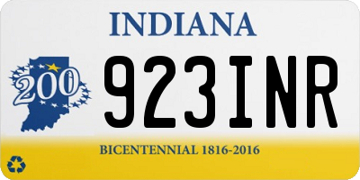IN license plate 923INR