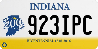 IN license plate 923IPC