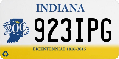 IN license plate 923IPG