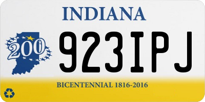 IN license plate 923IPJ