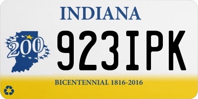 IN license plate 923IPK