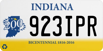 IN license plate 923IPR