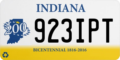 IN license plate 923IPT