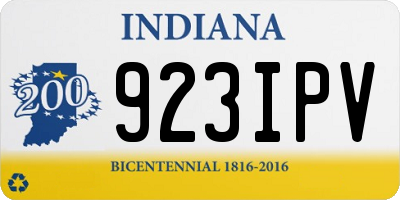 IN license plate 923IPV