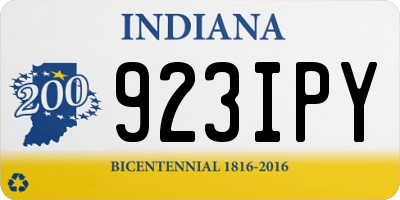 IN license plate 923IPY
