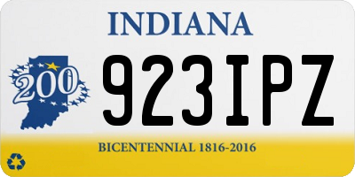 IN license plate 923IPZ