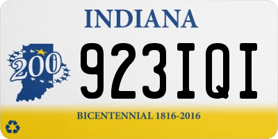 IN license plate 923IQI