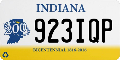 IN license plate 923IQP