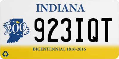 IN license plate 923IQT
