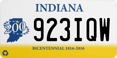 IN license plate 923IQW
