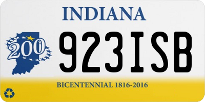 IN license plate 923ISB