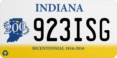 IN license plate 923ISG