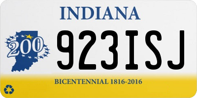IN license plate 923ISJ