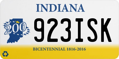 IN license plate 923ISK