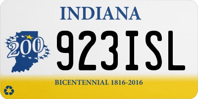 IN license plate 923ISL