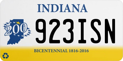 IN license plate 923ISN