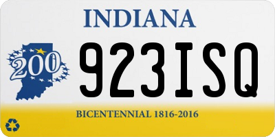 IN license plate 923ISQ