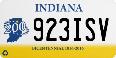 IN license plate 923ISV