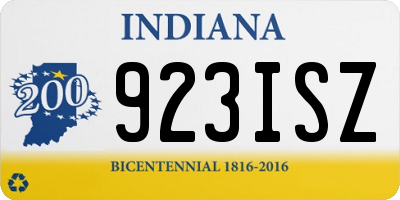 IN license plate 923ISZ