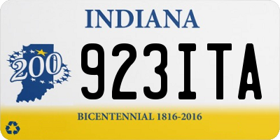 IN license plate 923ITA