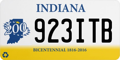 IN license plate 923ITB