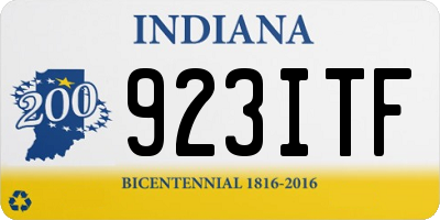 IN license plate 923ITF