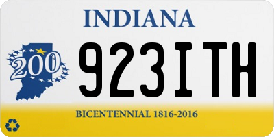 IN license plate 923ITH