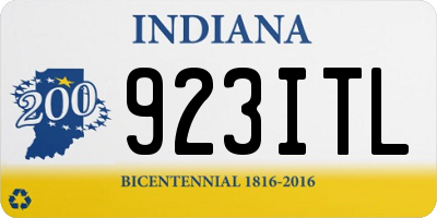 IN license plate 923ITL