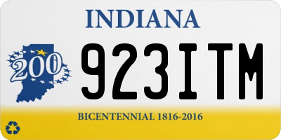 IN license plate 923ITM