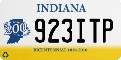 IN license plate 923ITP