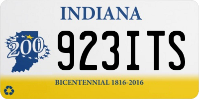 IN license plate 923ITS