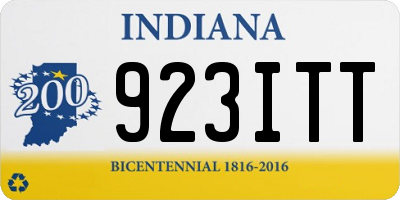 IN license plate 923ITT