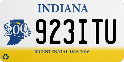 IN license plate 923ITU