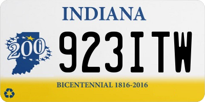 IN license plate 923ITW