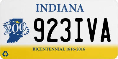 IN license plate 923IVA