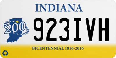 IN license plate 923IVH