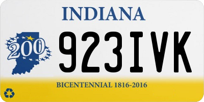 IN license plate 923IVK