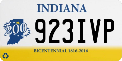 IN license plate 923IVP