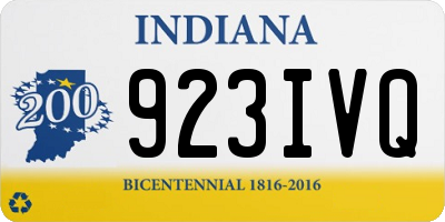 IN license plate 923IVQ