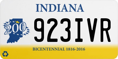 IN license plate 923IVR