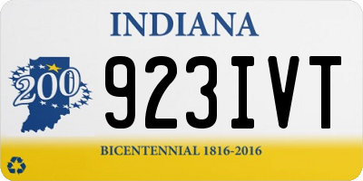 IN license plate 923IVT