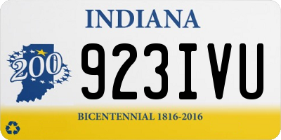IN license plate 923IVU