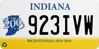 IN license plate 923IVW