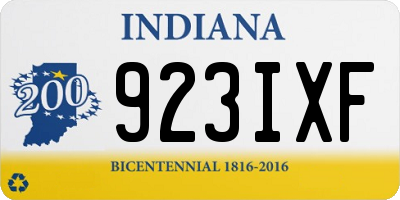IN license plate 923IXF