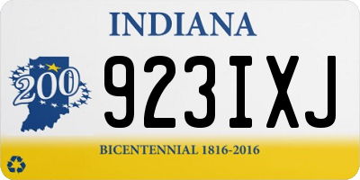 IN license plate 923IXJ