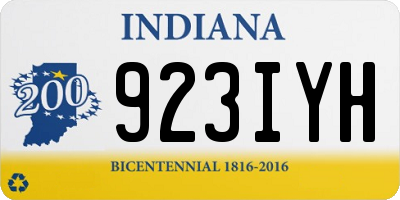 IN license plate 923IYH
