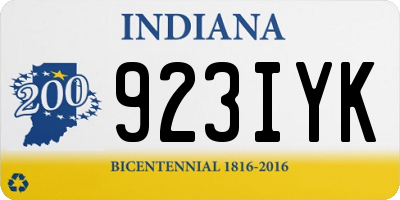 IN license plate 923IYK